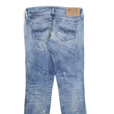 DIESEL Distressed Womens Jeans Blue Slim Straight Stone Wash W26 L31