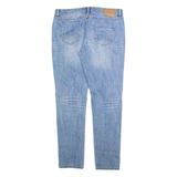 DKNY Distressed Womens Jeans Blue Slim Boyfriend Stone Wash W32 L30