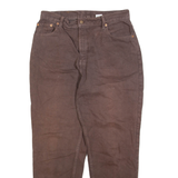 LEVI'S 551 Womens Jeans Brown Relaxed Tapered W30 L30