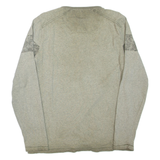 PME LEGEND Mens T-Shirt Grey Long Sleeve Button Neck L