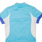 CRIVIT Cycling Womens T-Shirt Blue Full Zip S