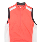 CRANE Cycling Mens T-Shirt Pink Sleeveless 1/2 Zip M