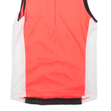 CRANE Cycling Mens T-Shirt Pink Sleeveless 1/2 Zip M