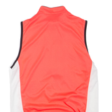 CRANE Cycling Mens T-Shirt Pink Sleeveless 1/2 Zip M