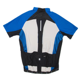 INEC Cycling Mens T-Shirt Blue 1/4 Zip L