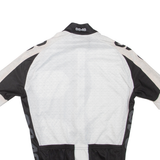 Cycling Mens T-Shirt White High Neck M