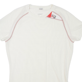 SCOTT Mens T-Shirt Beige Crew Neck L