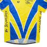 Cycling Mens T-Shirt Blue 1/2 Zip 2XL