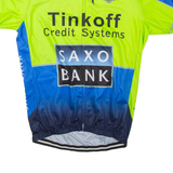 Cycling Mens T-Shirt Green High Neck L