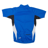 BT BIKE Cycling Mens T-Shirt Blue 1/4 Zip M