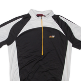 K-TEC BIKE Cycling Mens T-Shirt Black 1/2 Zip L