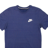 NIKE Mens T-Shirt Blue Crew Neck M