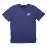 NIKE Mens T-Shirt Blue Crew Neck M