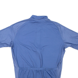 Cycling Mens T-Shirt Blue High Neck XL