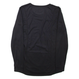 SNOW TECH Mens T-Shirt Black Long Sleeve Crew Neck M