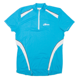 GONSO Cycling Mens T-Shirt Blue 1/4 Zip L