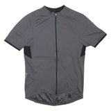 Cycling Mens T-Shirt Grey Crew Neck M