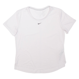NIKE Dri-fit Mens T-Shirt White Crew Neck S