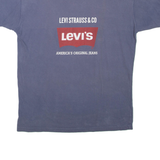 LEVI'S Mens T-Shirt Blue Crew Neck M