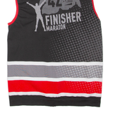 Marathon Mens Vest Black Sleeveless High Neck L