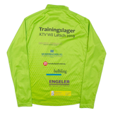 ANDEER Mens T-Shirt Green Long Sleeve 1/4 Zip S