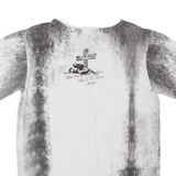 Mens T-Shirt Grey Crew Neck L