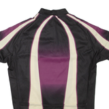 CATHEXIS Cycling Mens T-Shirt Purple 1/4 Zip 2XL