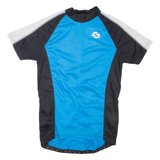 CRIVIT SPORTS Cycling Mens T-Shirt Blue 1/4 Zip M