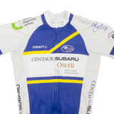 CRAFT Cycling Mens T-Shirt Blue High Neck S