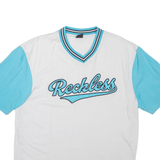 FSBN Mens T-Shirt White USA V-Neck M