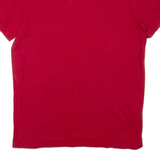 LACOSTE Mens T-Shirt Red Crew Neck S