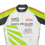 Mens T-Shirt White High Neck L