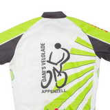 Mens T-Shirt White High Neck L