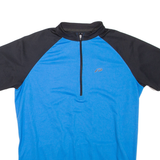 PROTECTIVE Cycling Mens T-Shirt Blue 1/4 Zip XL