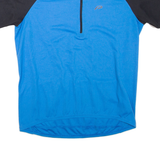 PROTECTIVE Cycling Mens T-Shirt Blue 1/4 Zip XL