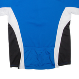 STOKE Cycling Mens T-Shirt Blue 1/4 Zip L