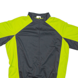 Cycling Mens T-Shirt Green 1/2 Zip XL