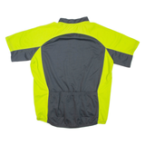 Cycling Mens T-Shirt Green 1/2 Zip XL
