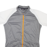 CRANE Cycling Mens T-Shirt Grey High Neck L