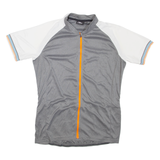 CRANE Cycling Mens T-Shirt Grey High Neck L