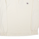NAUTICA Mens T-Shirt Beige Long Sleeve Button Neck L