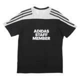ADIDAS Staff Member Mens T-Shirt Black Crew Neck M