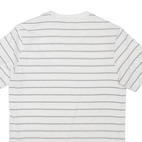 LEVI'S Striped Mens T-Shirt White Crew Neck XS