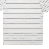 LEVI'S Striped Mens T-Shirt White Crew Neck XS