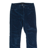 CALVIN KLEIN JEANS Womens Corduroy Trousers Blue Slim Skinny W32 L28