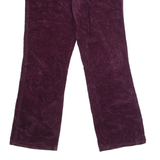 CALVIN KLEIN JEANS Womens Corduroy Trousers Purple Regular Flared W36 L31