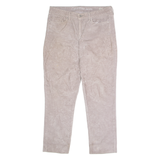 CALVIN KLEIN JEANS Womens Corduroy Trousers Grey Slim Tapered W30 L27