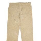 TOMMY HILFIGER Mens Corduroy Trousers Beige Regular Straight W33 L32