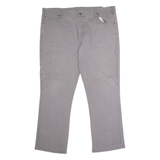 DICKIES Workwear Mens Canvas Trousers Grey Regular Straight W40 L30