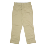 DICKIES 874 Icons Workwear Womens Twill Trousers Beige Classic Straight W32 L28